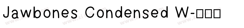 Jawbones Condensed W字体转换
